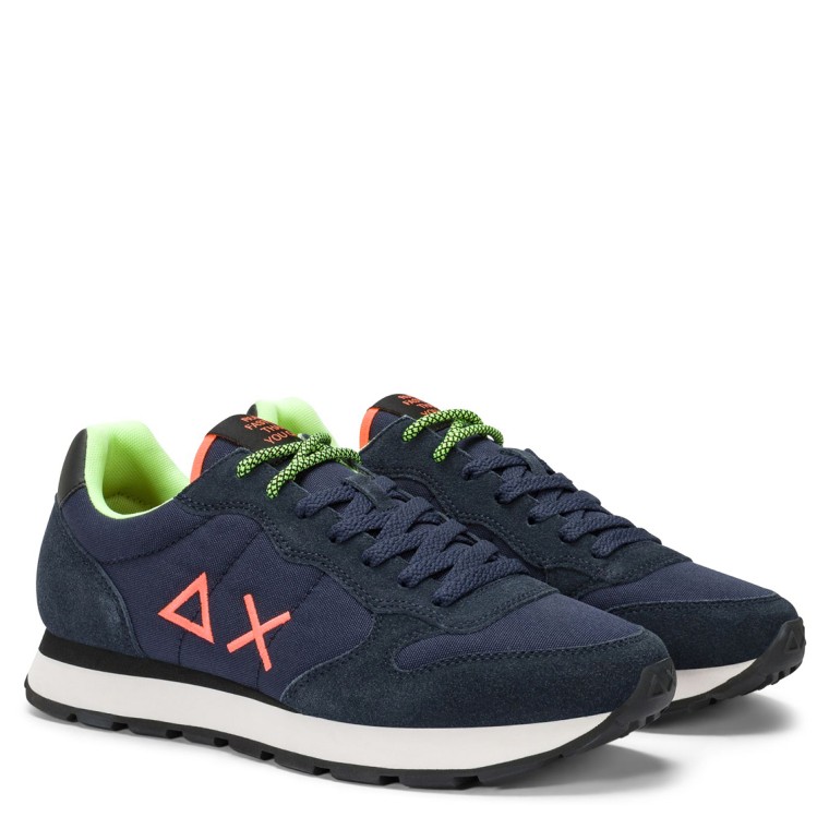 Sneakers Tom Fluo Sun68 con logo fluo