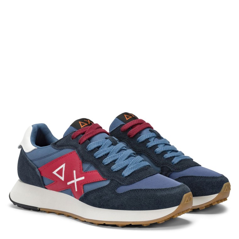 Sneakers Jaki Bicolor Sun68 in nylon e suede