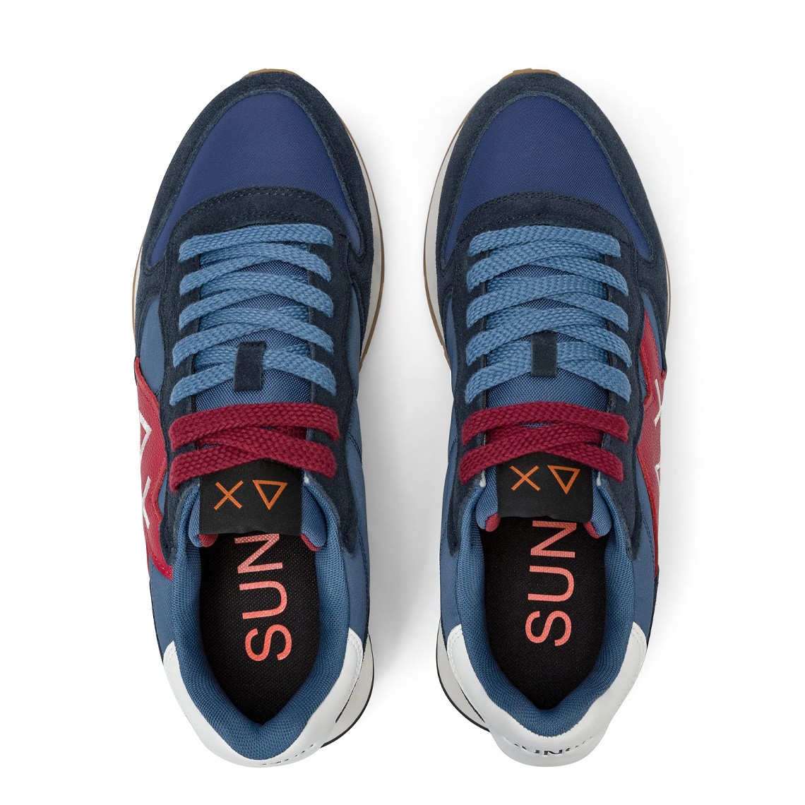 Sneakers Jaki Bicolor Sun68 in nylon e suede