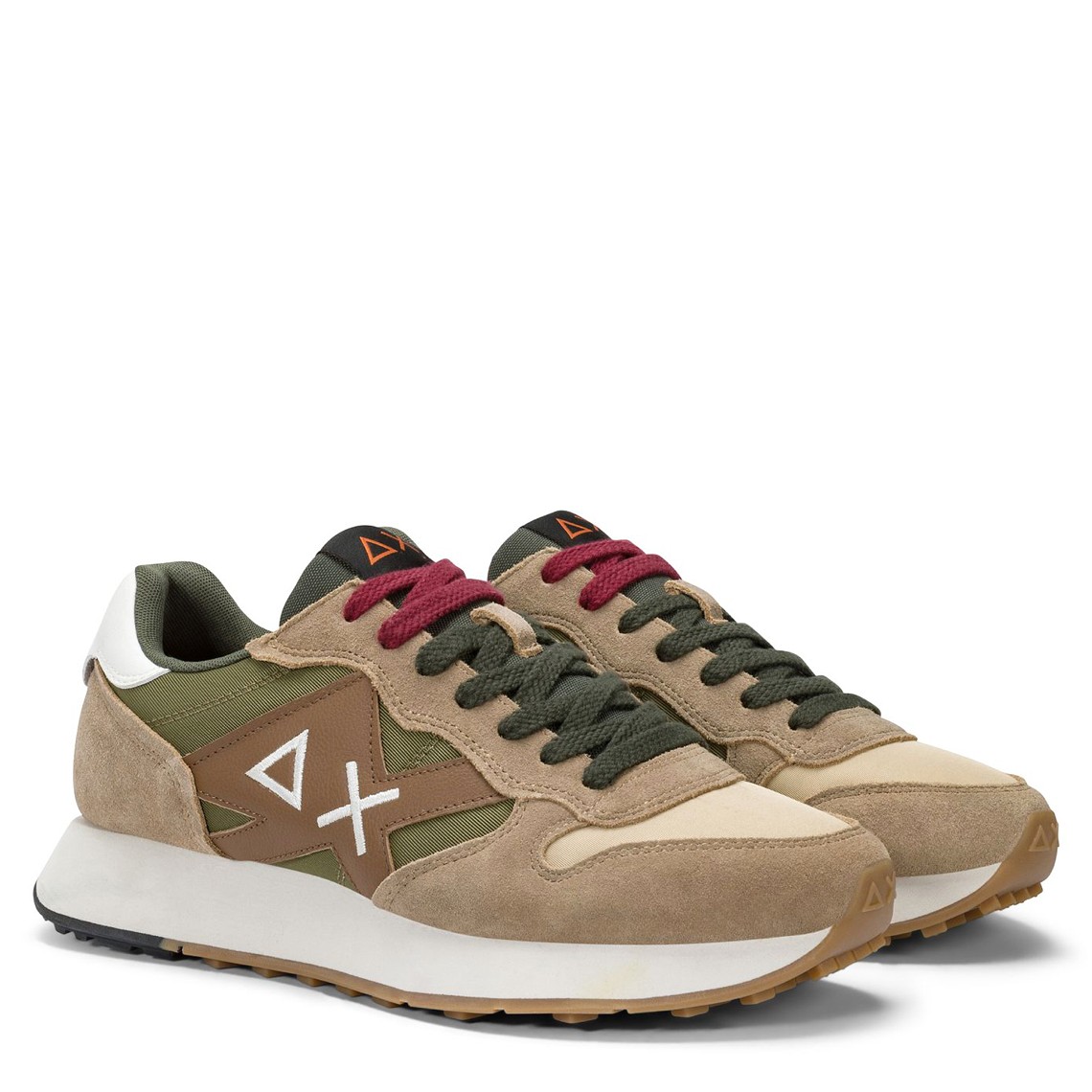 Sneakers Jaki Bicolor Sun68 in nylon e suede