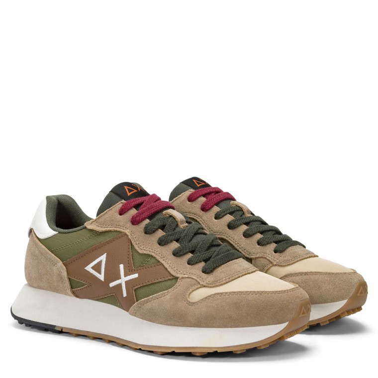 Sneakers Jaki Bicolor Sun68 in nylon e suede