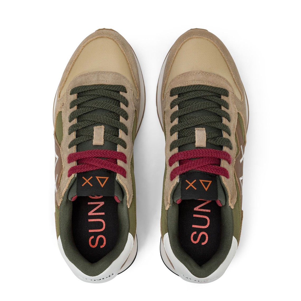 Sneakers Jaki Bicolor Sun68 in nylon e suede