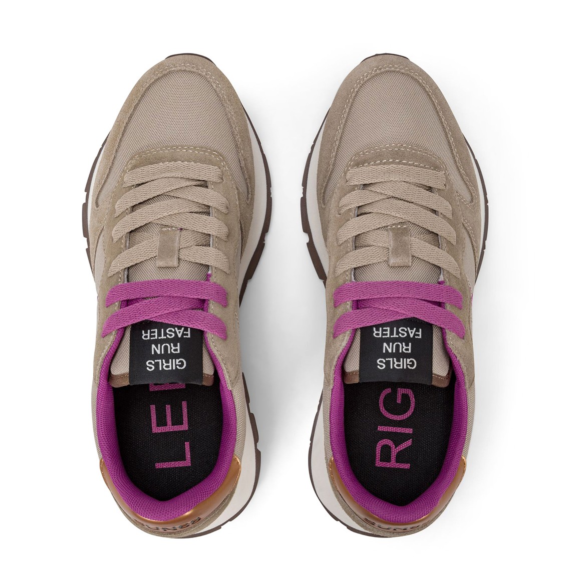 Sneakers Ally Solid Sun68 in nylon e suede