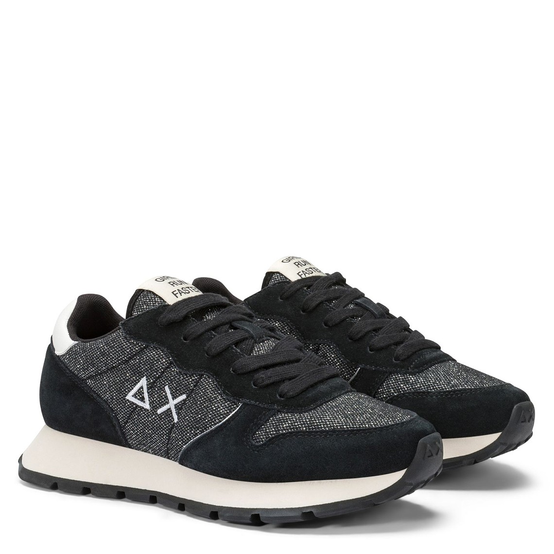 Sneakers Ally Glitter Sun68 in mesh e suede