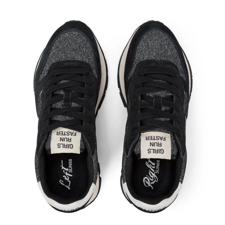 Sneakers Ally Glitter Sun68 in mesh e suede