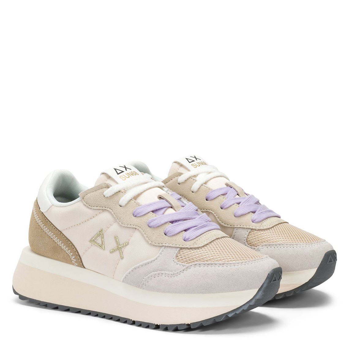 Sneakers Big Ally Multicolor Sun68 in nylon e suede