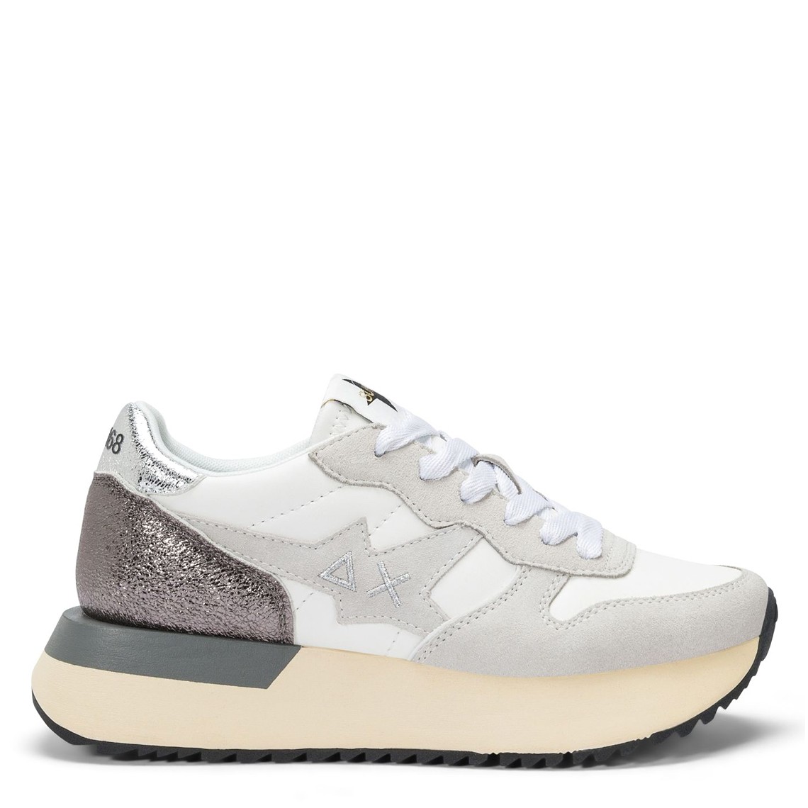 Sneakers Big Stargirl Sun68 in similpelle e suede