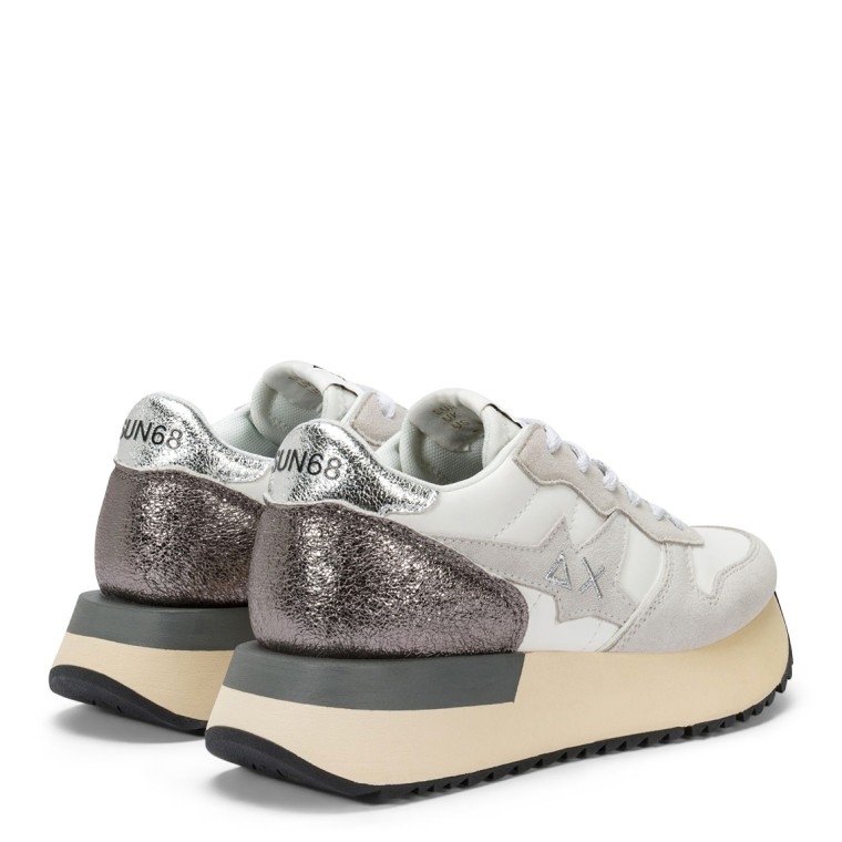 Sneakers Big Stargirl Sun68 in similpelle e suede