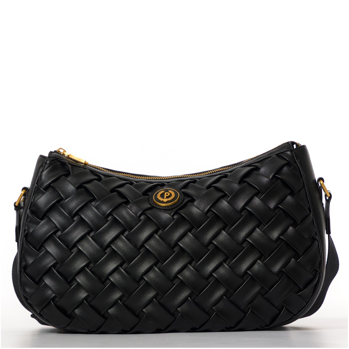 Borsa Pollini in pelle intrecciata