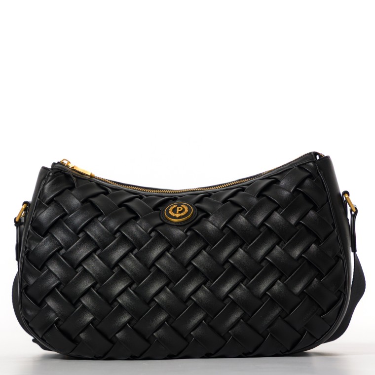 Borsa Pollini in pelle intrecciata