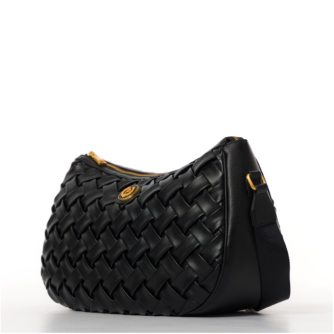 Borsa Pollini in pelle intrecciata