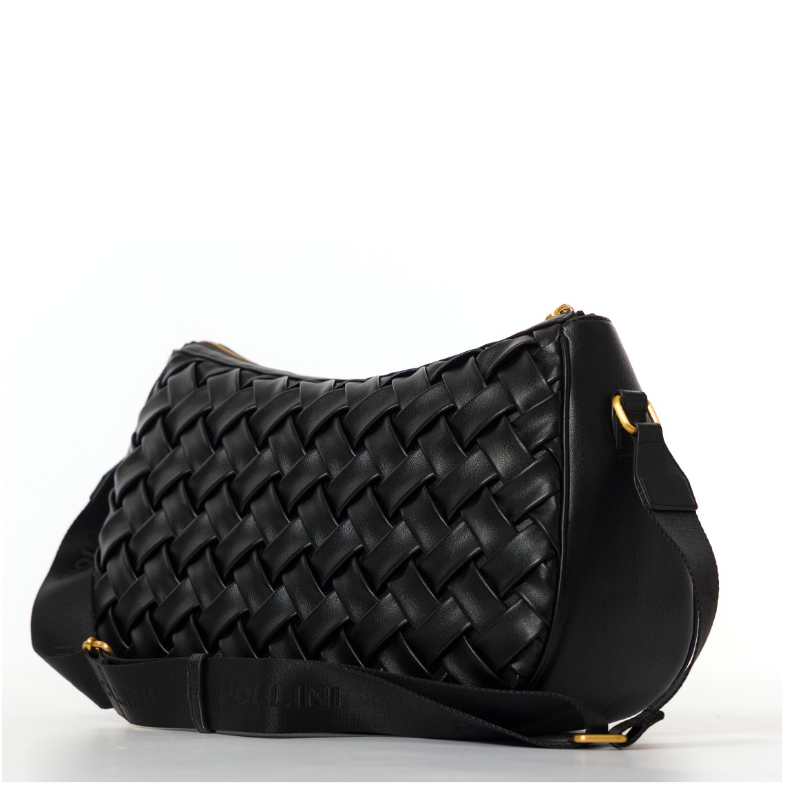 Borsa Pollini in pelle intrecciata