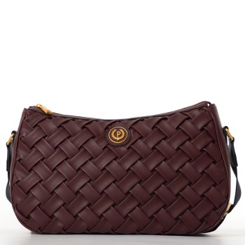 Borsa Pollini in pelle intrecciata