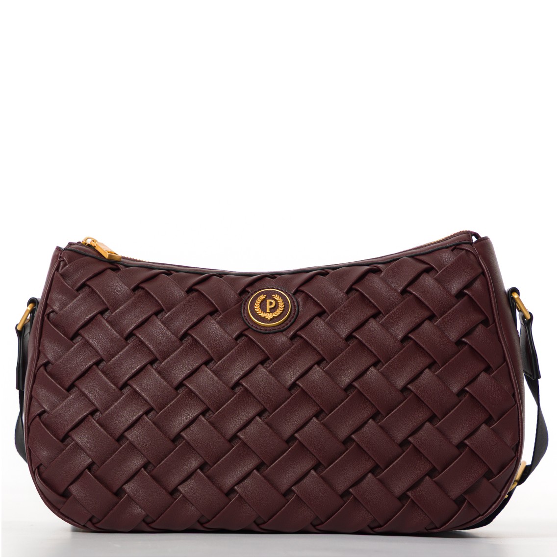 Borsa Pollini in pelle intrecciata