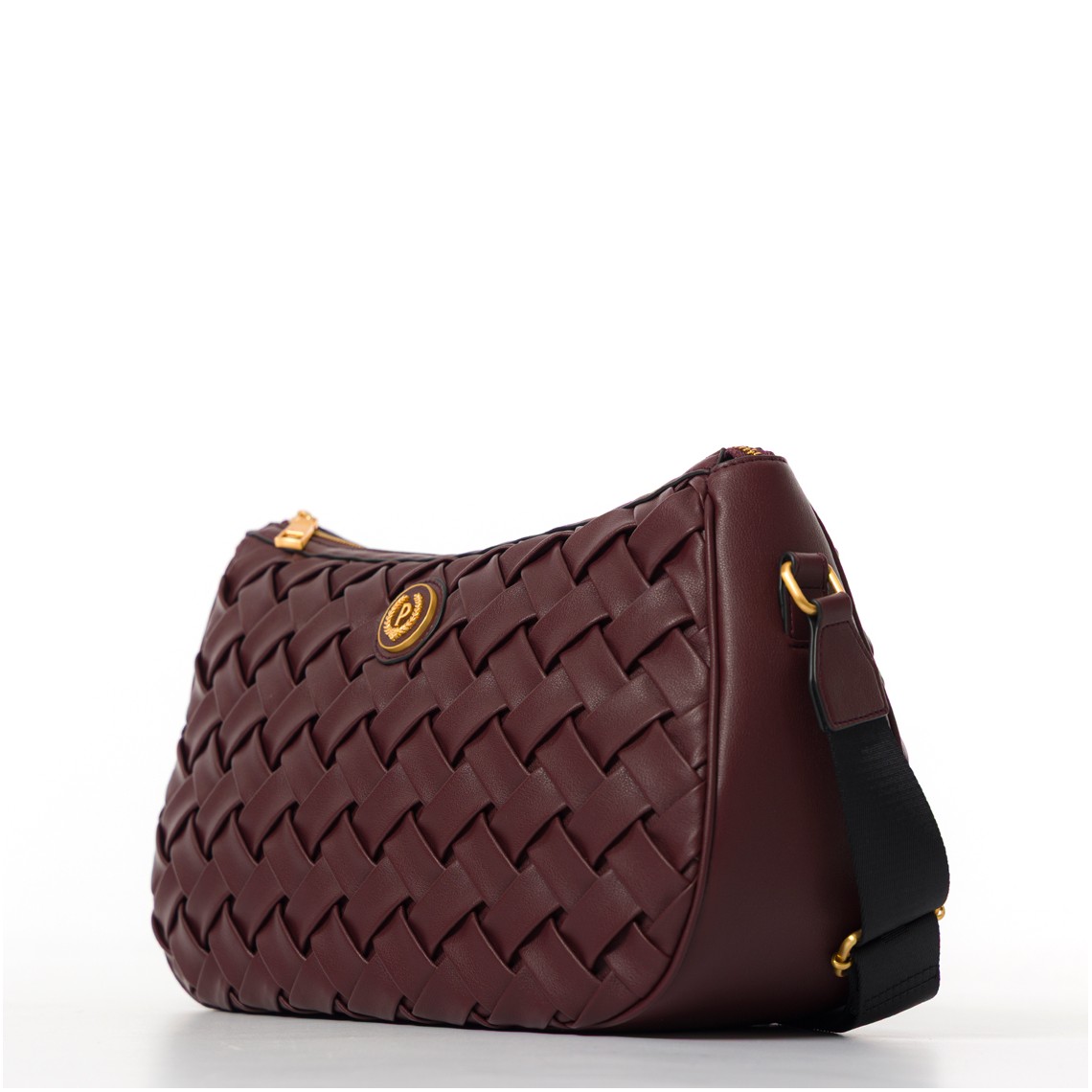 Borsa Pollini in pelle intrecciata