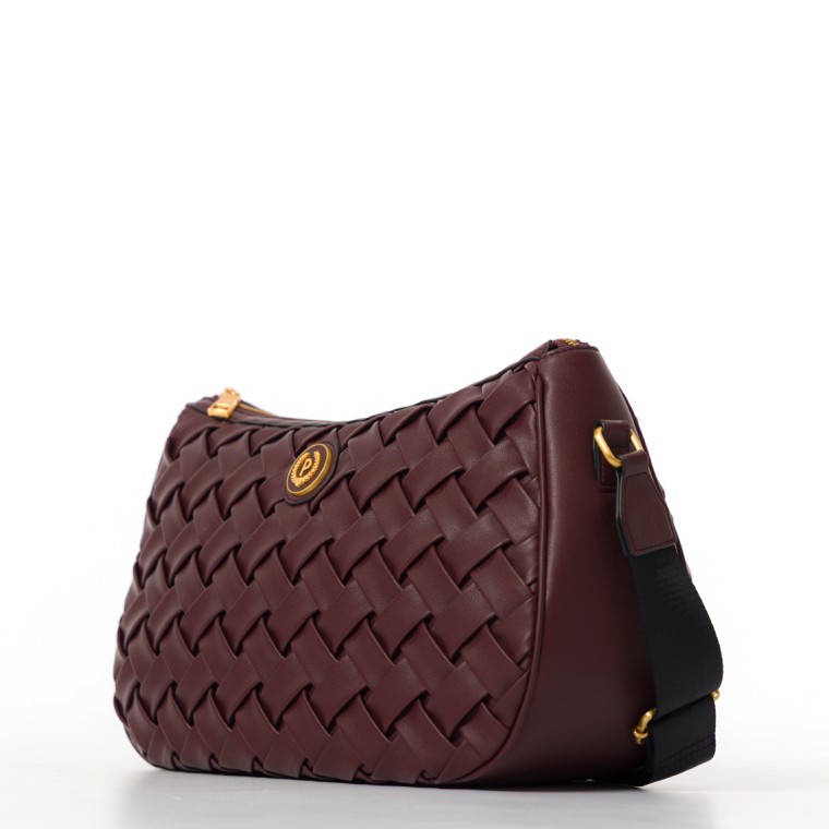 Borsa Pollini in pelle intrecciata