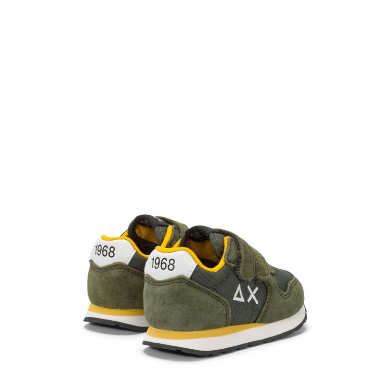 Sneaker First Step Boy's Tom Fluo Sun68 in nylon e suede