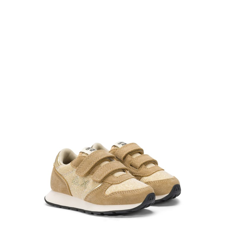 Sneaker Baby Girl's Ally Glitter con cinturini e logo Sun68