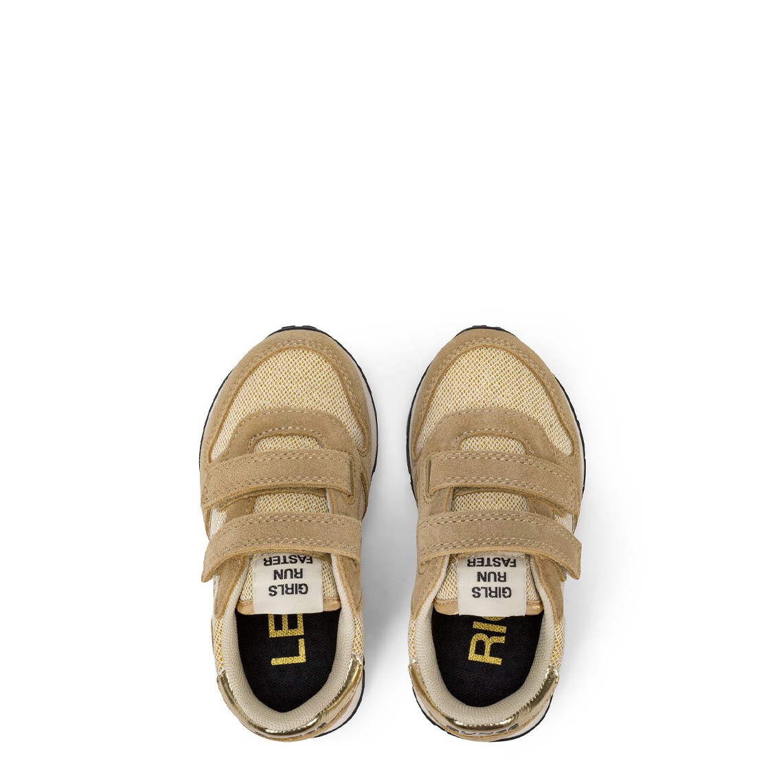 Sneaker Baby Girl's Ally Glitter con cinturini e logo Sun68