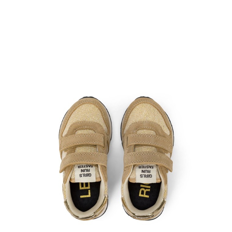Sneaker Baby Girl's Ally Glitter con cinturini e logo Sun68
