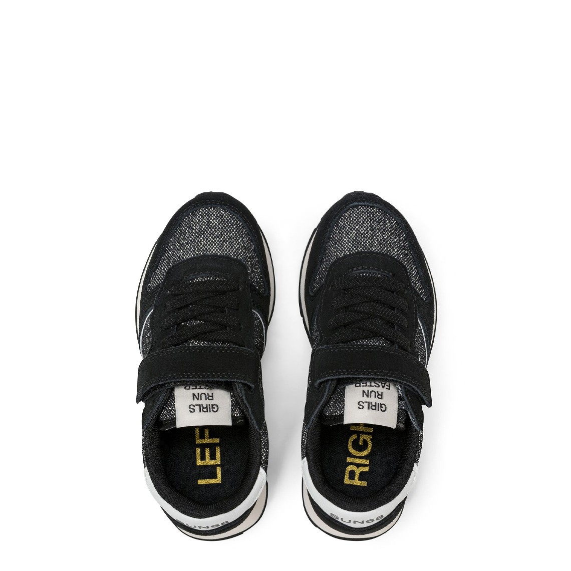 Sneaker Kid Girl's Ally Glitter con cinturino e lacci Sun68