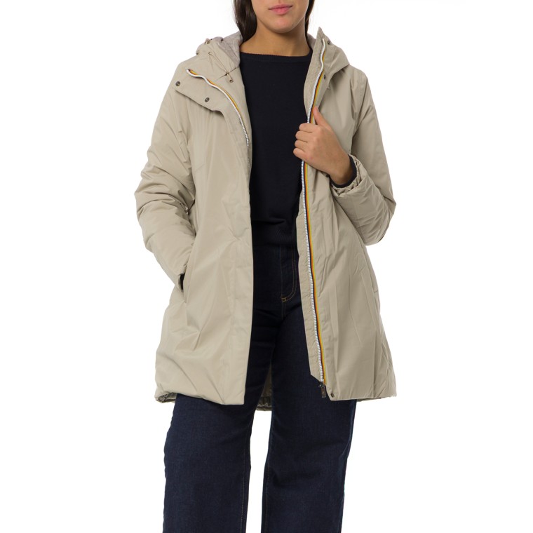 Giubbotto lungo Sophie Soft Touch Marmotta K-Way