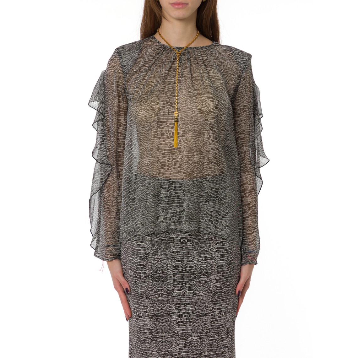 Blusa Elisabetta Franchi in viscosa stampata