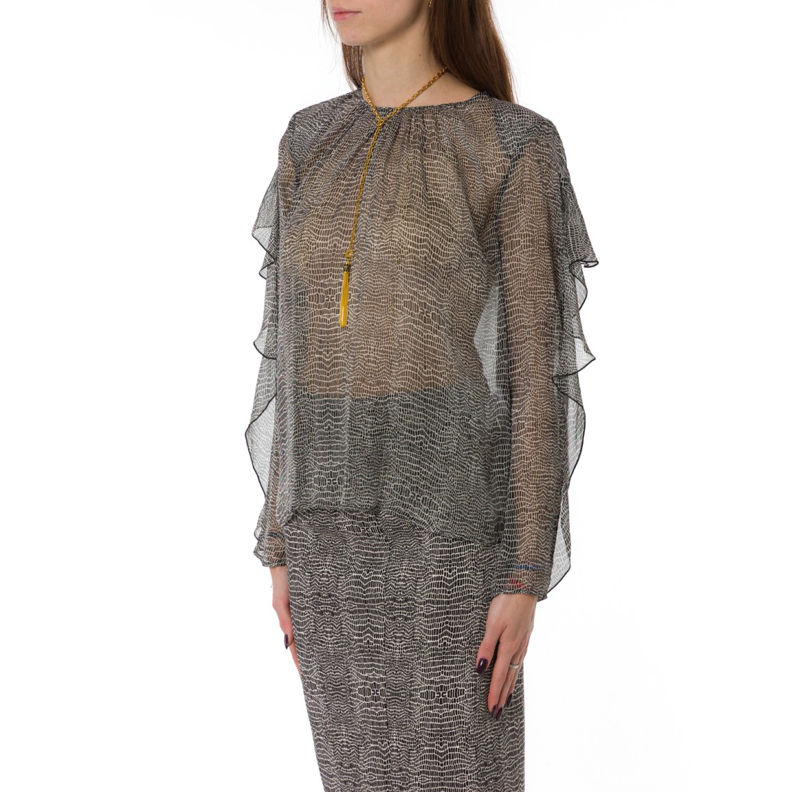 Blusa Elisabetta Franchi in viscosa stampata