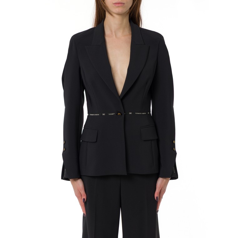Blazer Elisabetta Franchi in crêpe