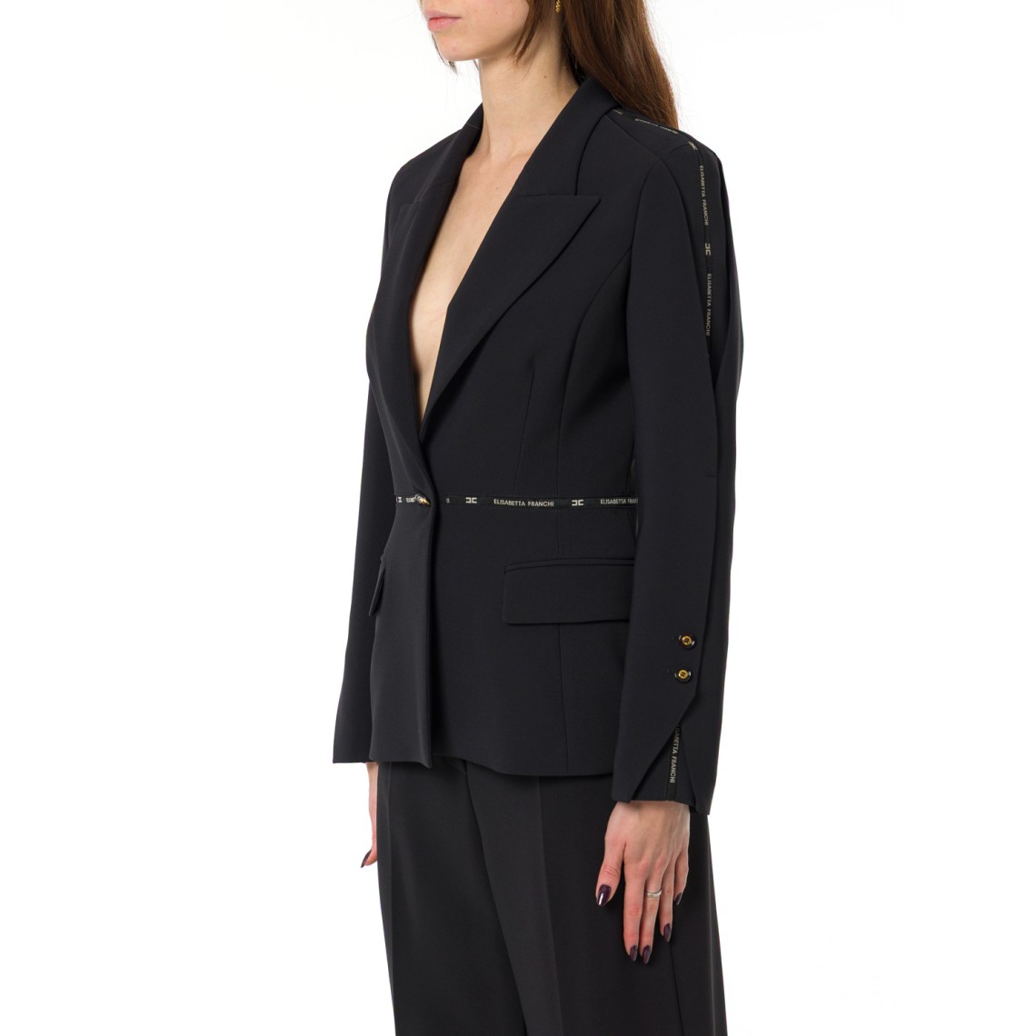 Blazer Elisabetta Franchi in crêpe