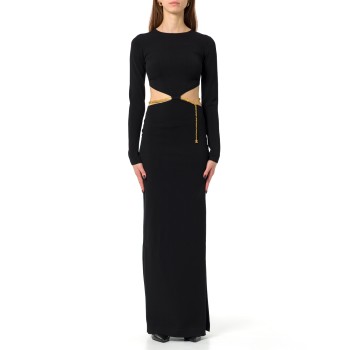 Abito Red Carpet in maglia con snake gioiello Elisabetta...