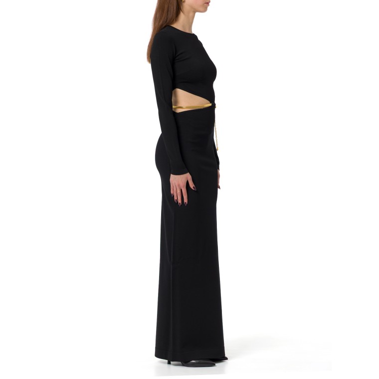 Abito Red Carpet in maglia con snake gioiello Elisabetta Franchi