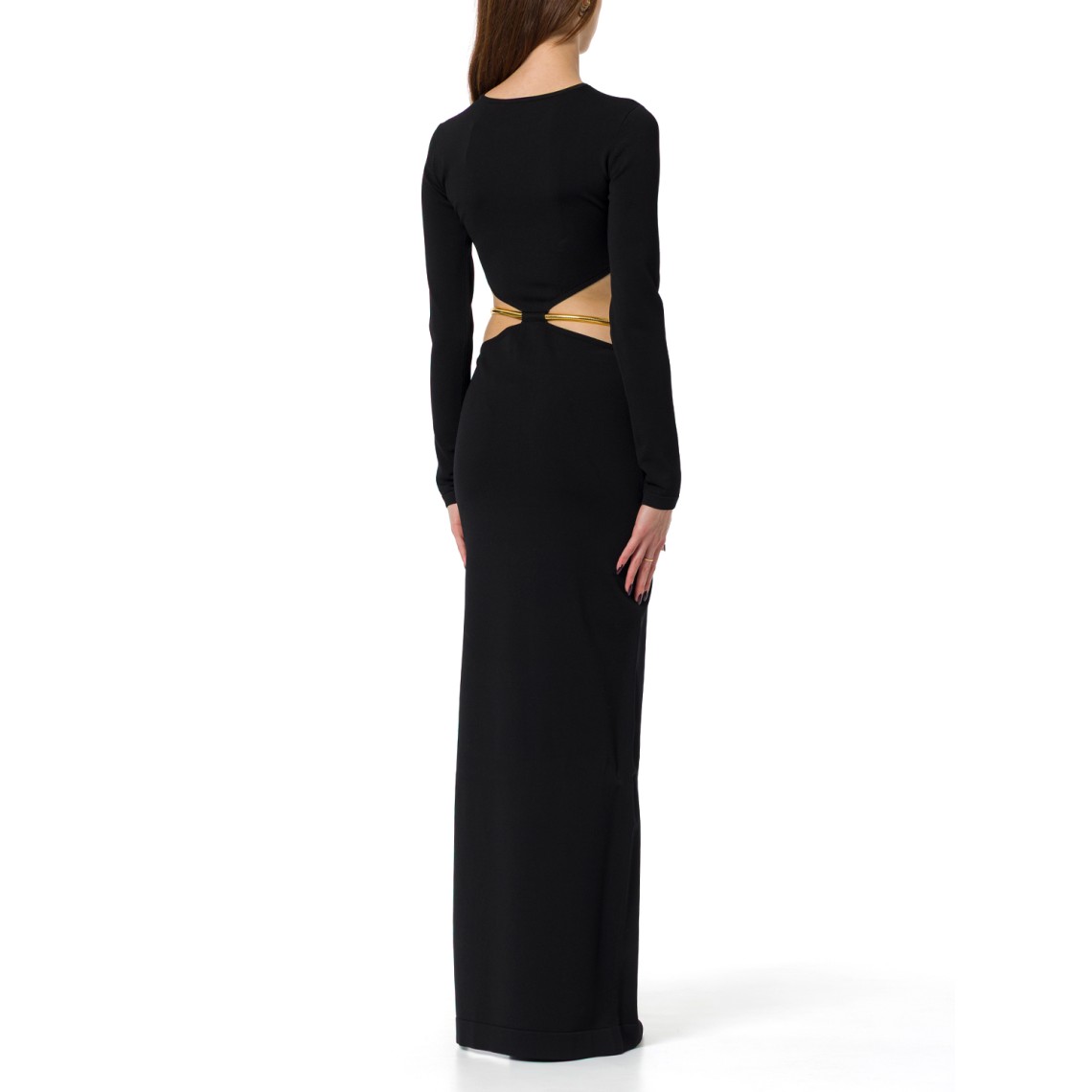 Abito Red Carpet in maglia con snake gioiello Elisabetta Franchi