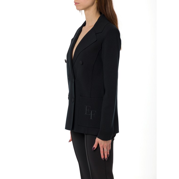 Blazer doppiopetto Elisabetta Franchi in maglia