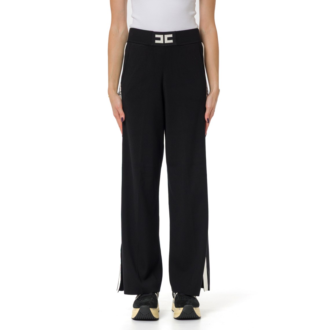 Pantalone Elisabetta Franchi in misto viscosa