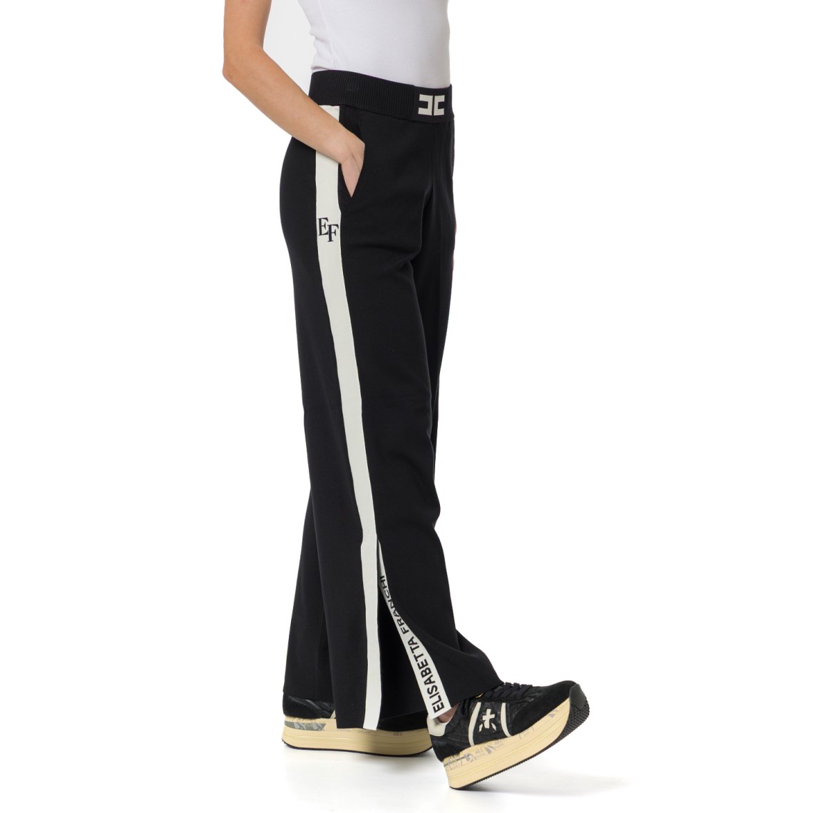 Pantalone Elisabetta Franchi in misto viscosa