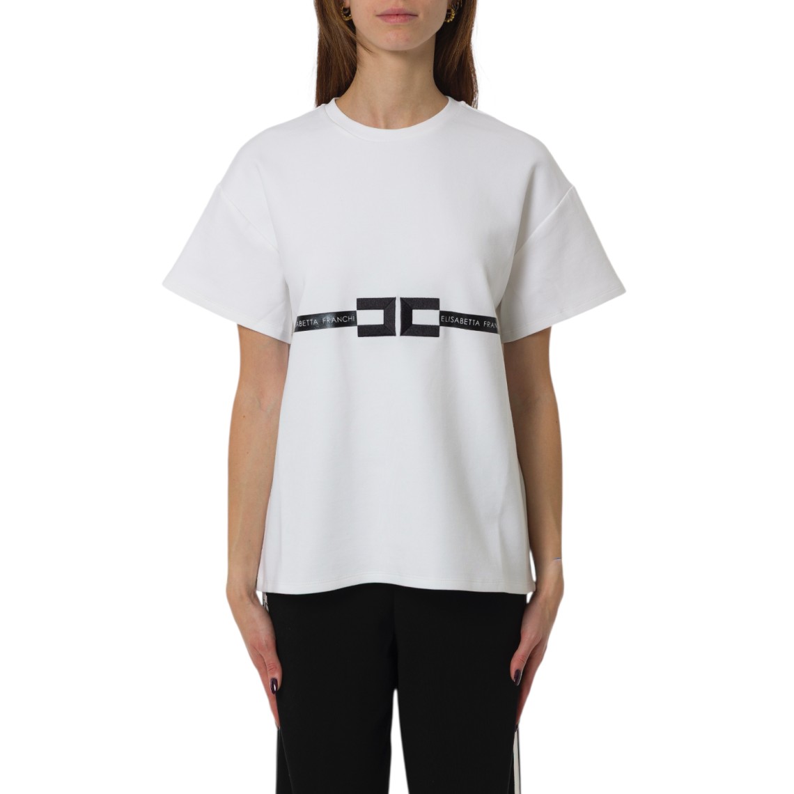 T-shirt Elisabetta Franchi in misto cotone