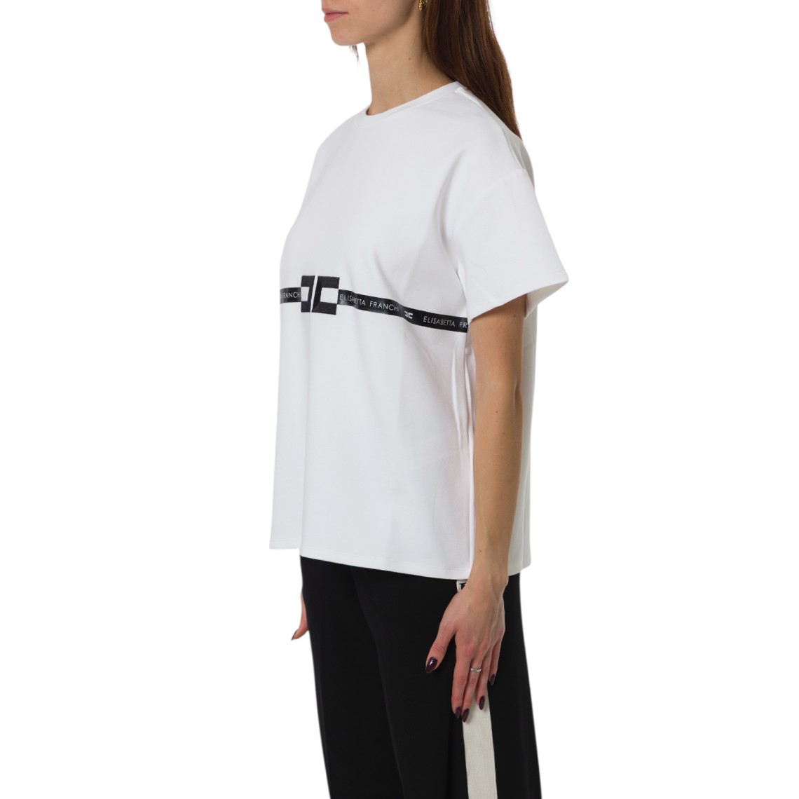 T-shirt Elisabetta Franchi in misto cotone
