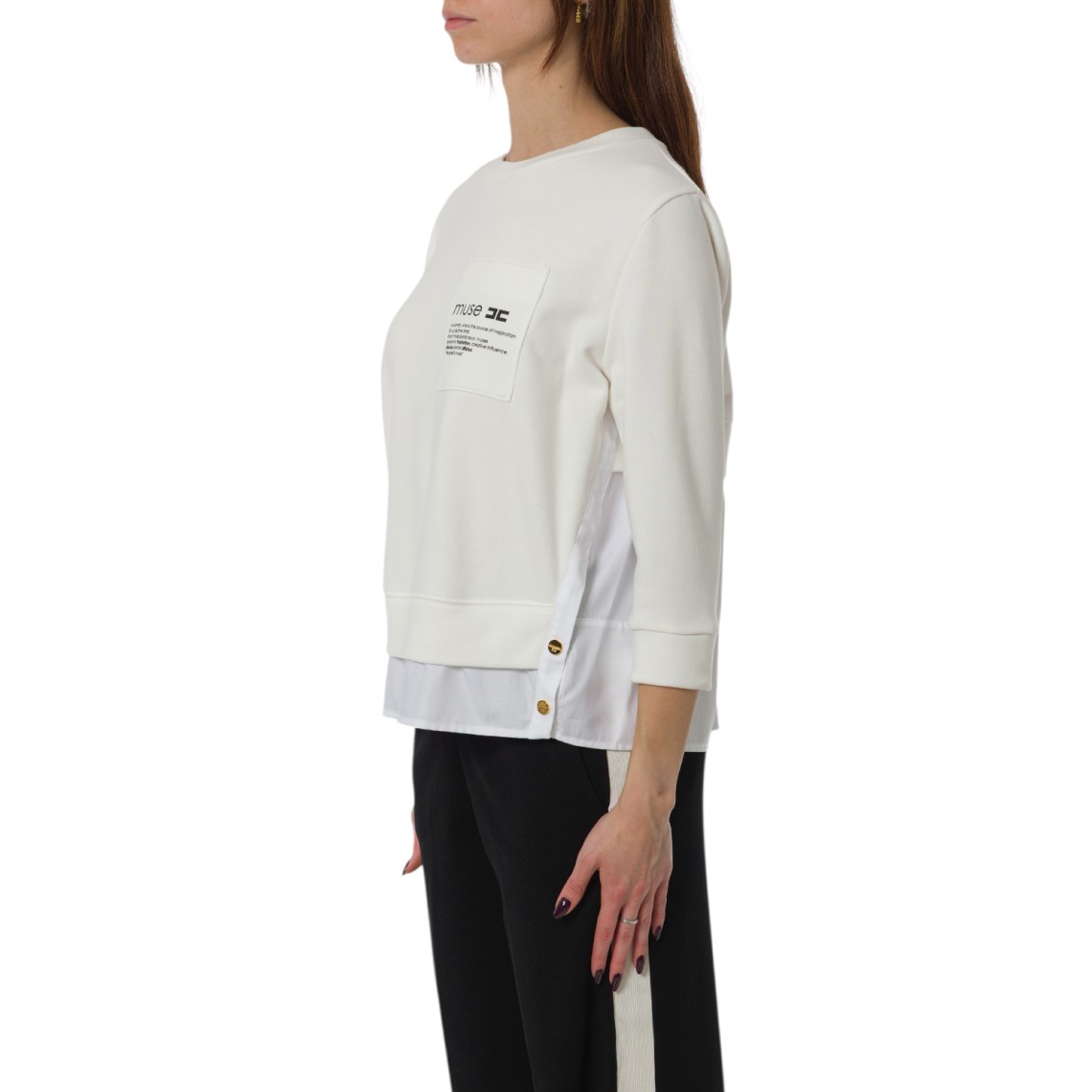 Felpa Elisabetta Franchi in misto cotone