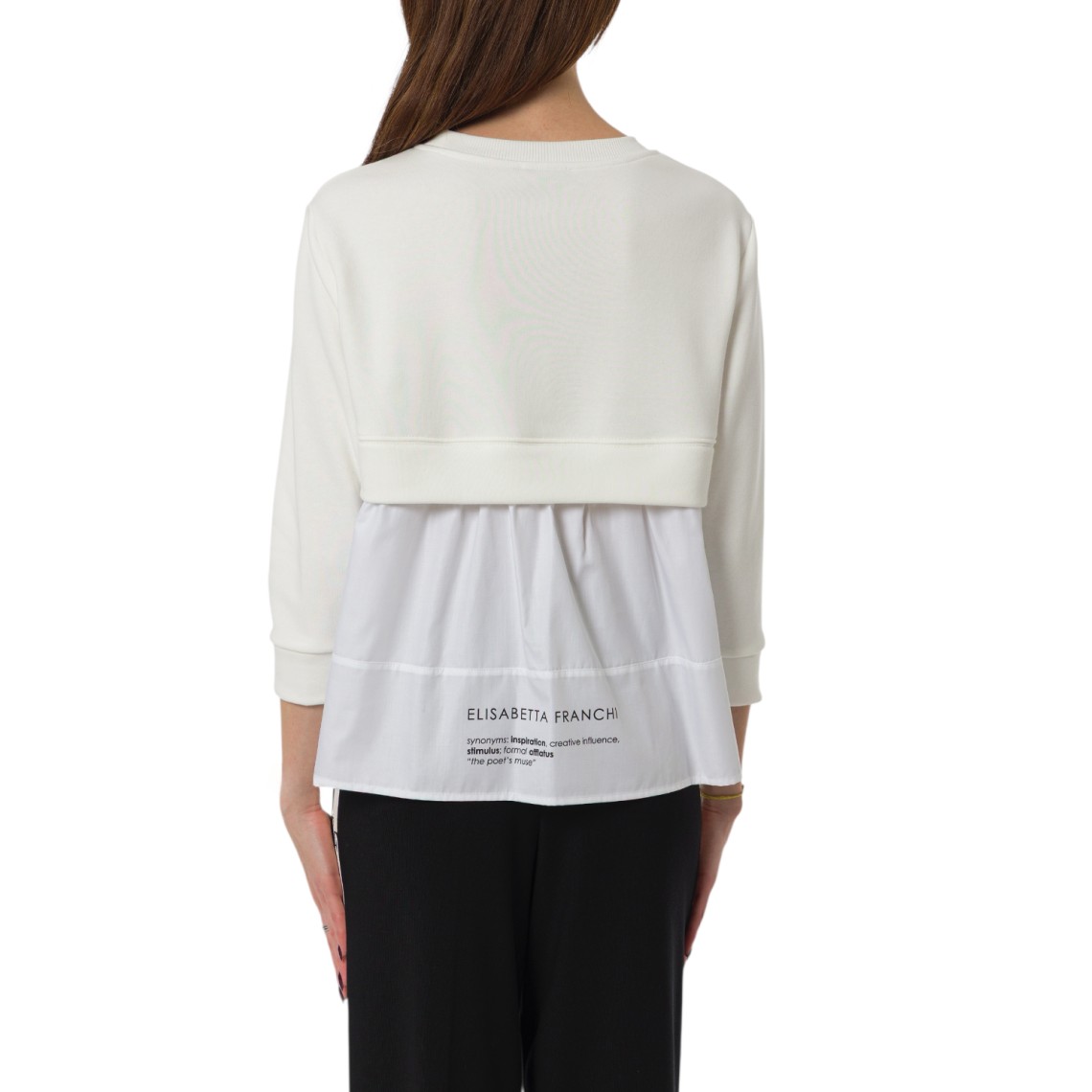 Felpa Elisabetta Franchi in misto cotone