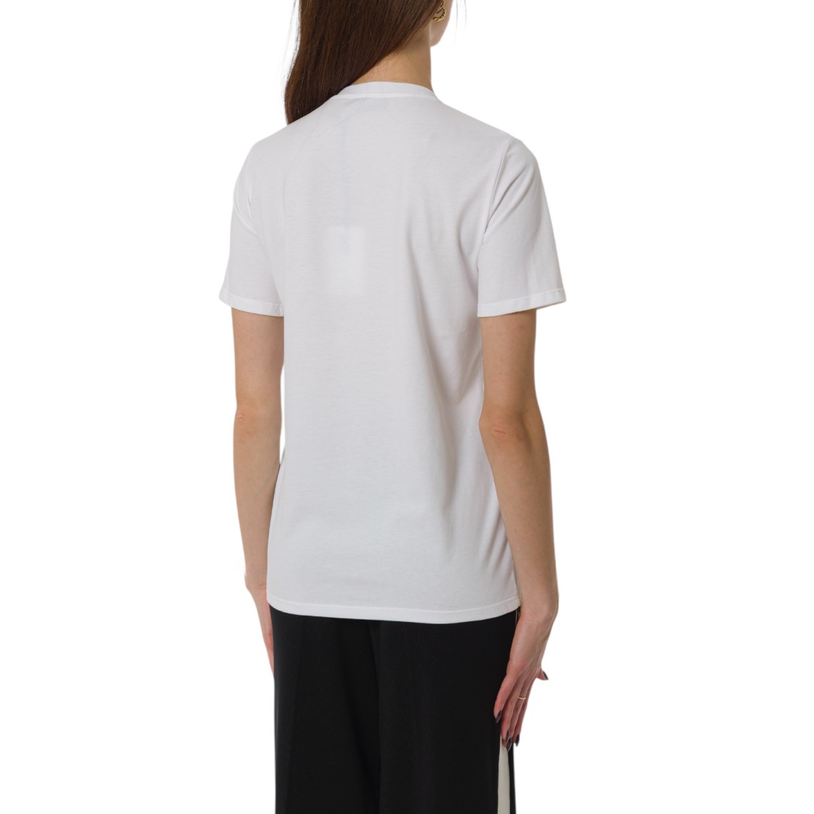 T-shit in cotone con gioiello Elisabetta Franchi