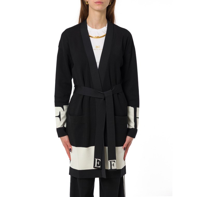 Cardigan con cintura Elisabetta Franchi
