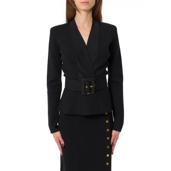 Giacca in maglia con cintura Elisabetta Franchi