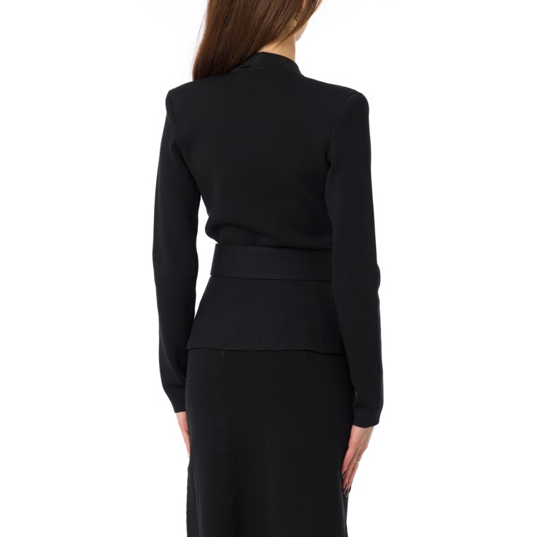 Giacca in maglia con cintura Elisabetta Franchi