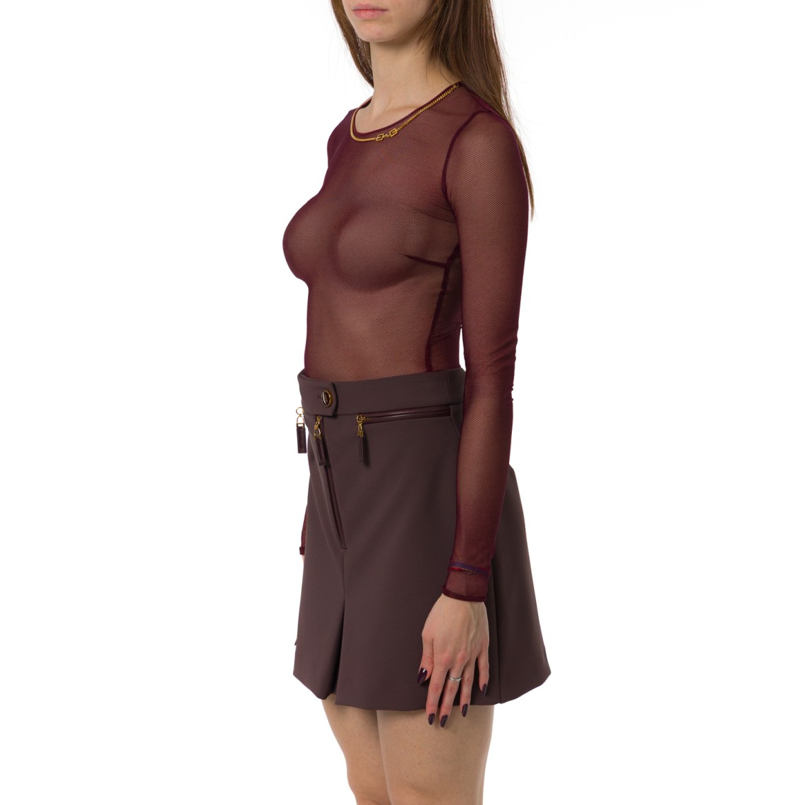 Body in tulle con collana Elisabetta Franchi