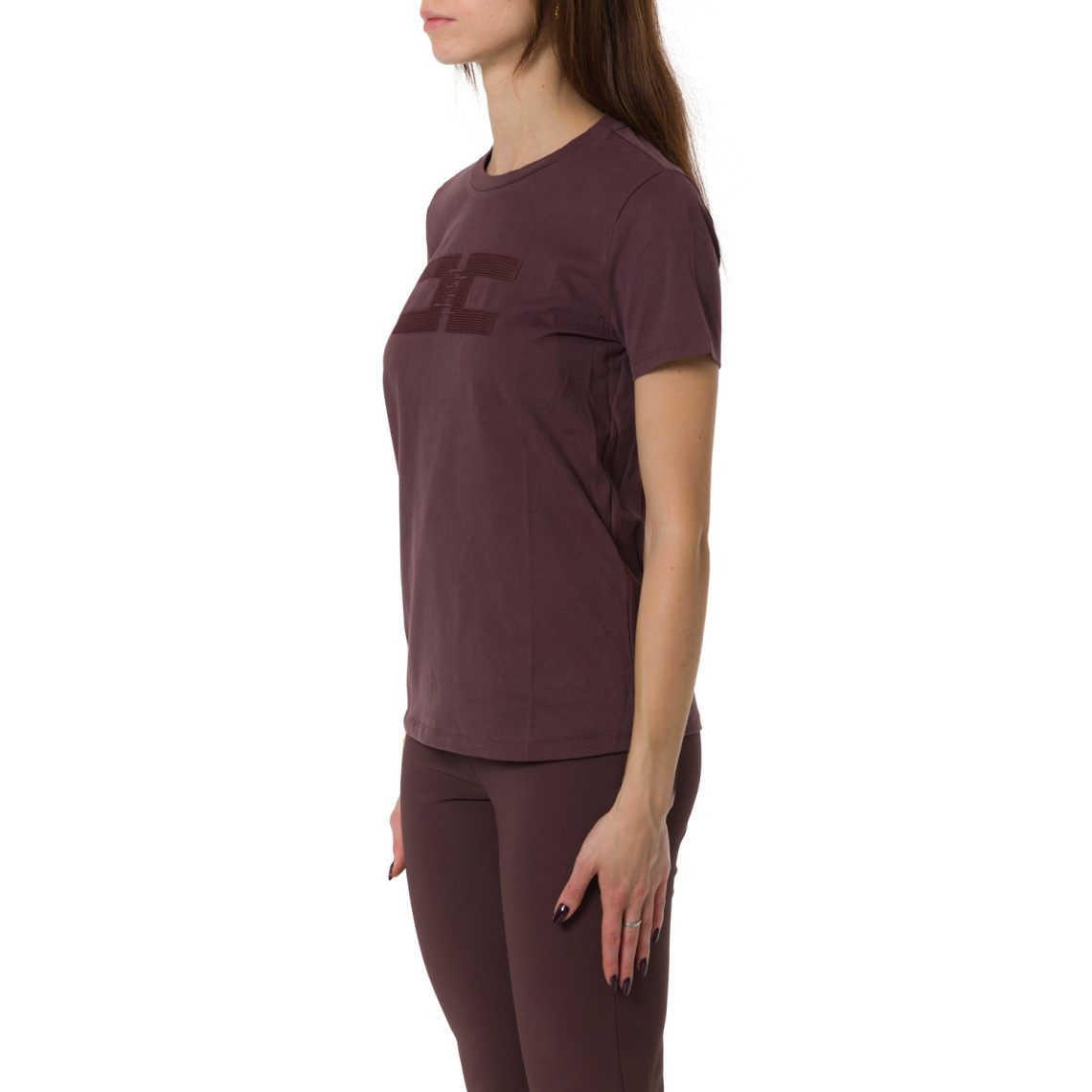 T-shirt in jersey di cotone Elisabetta Franchi