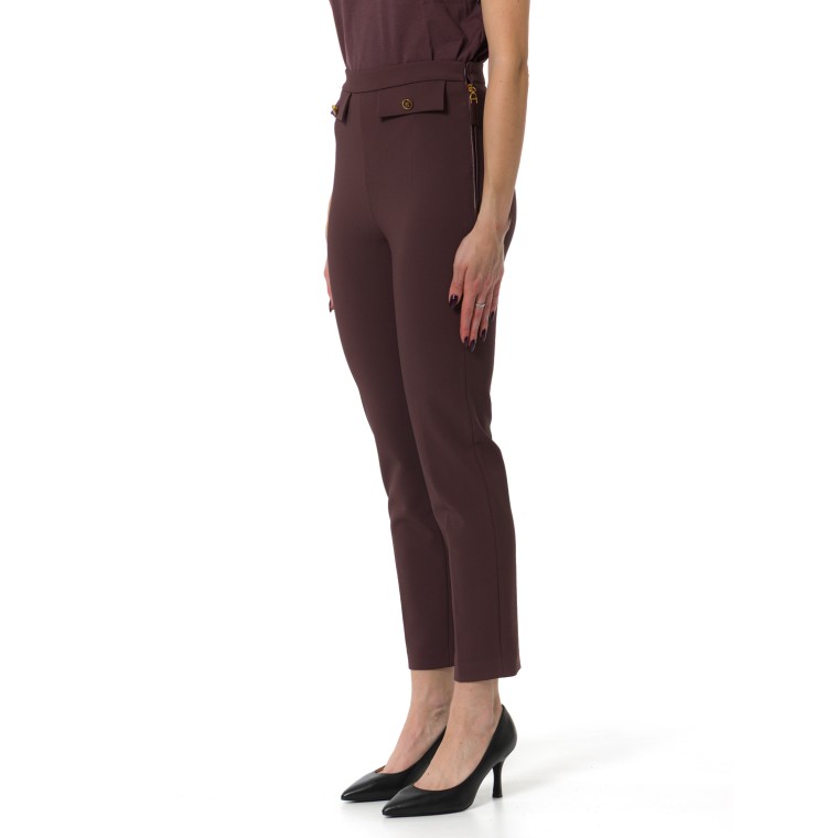 Pantaloni in doppio crêpe Elisabetta Franchi