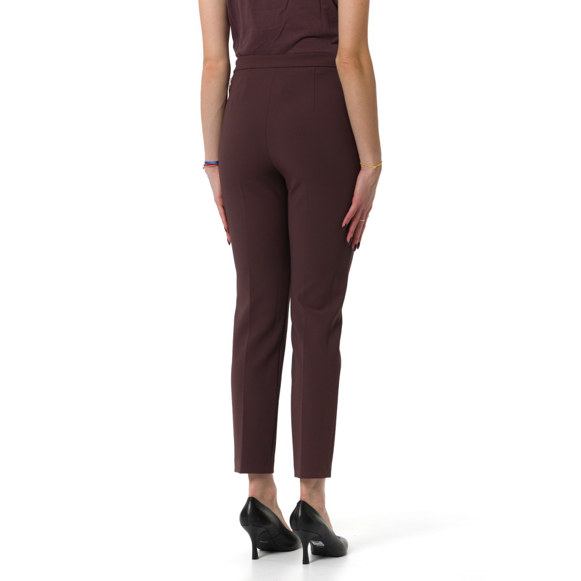 Pantaloni in doppio crêpe Elisabetta Franchi