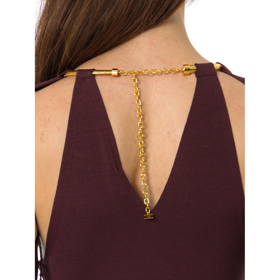 Abito in maglia con snake gioiello Elisabetta Franchi