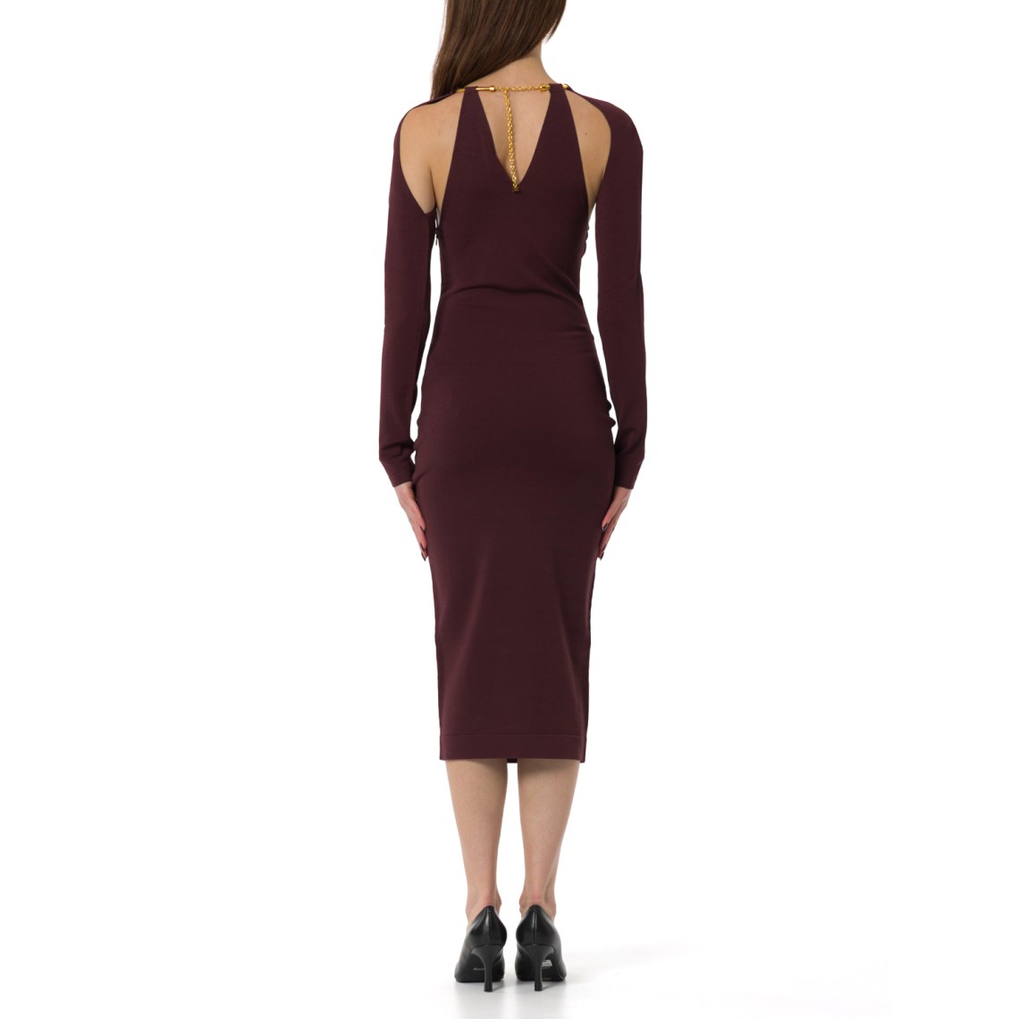 Abito in maglia con snake gioiello Elisabetta Franchi